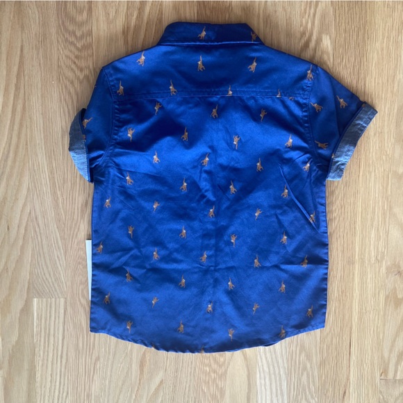 Paper Denim & Cloth Monkey Print Button Down Short Size 4 NWT - Picture 5 of 7